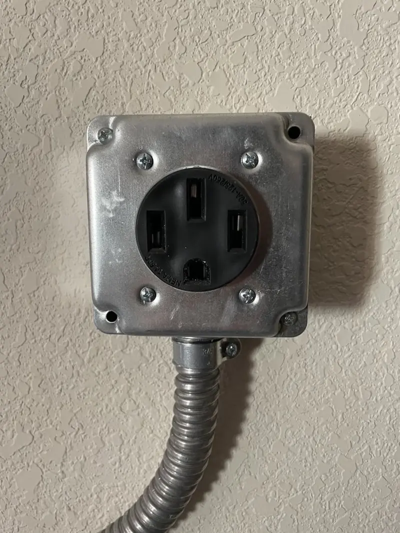 NEMA 14-50 outlet installed for Smart Home Electrical in Sweet Home