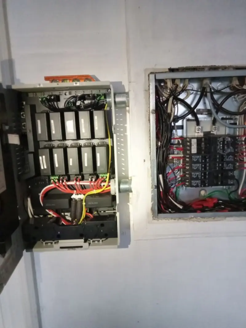 Electrical panel upgrade completed for Security Camera Wiring in Sweet Home